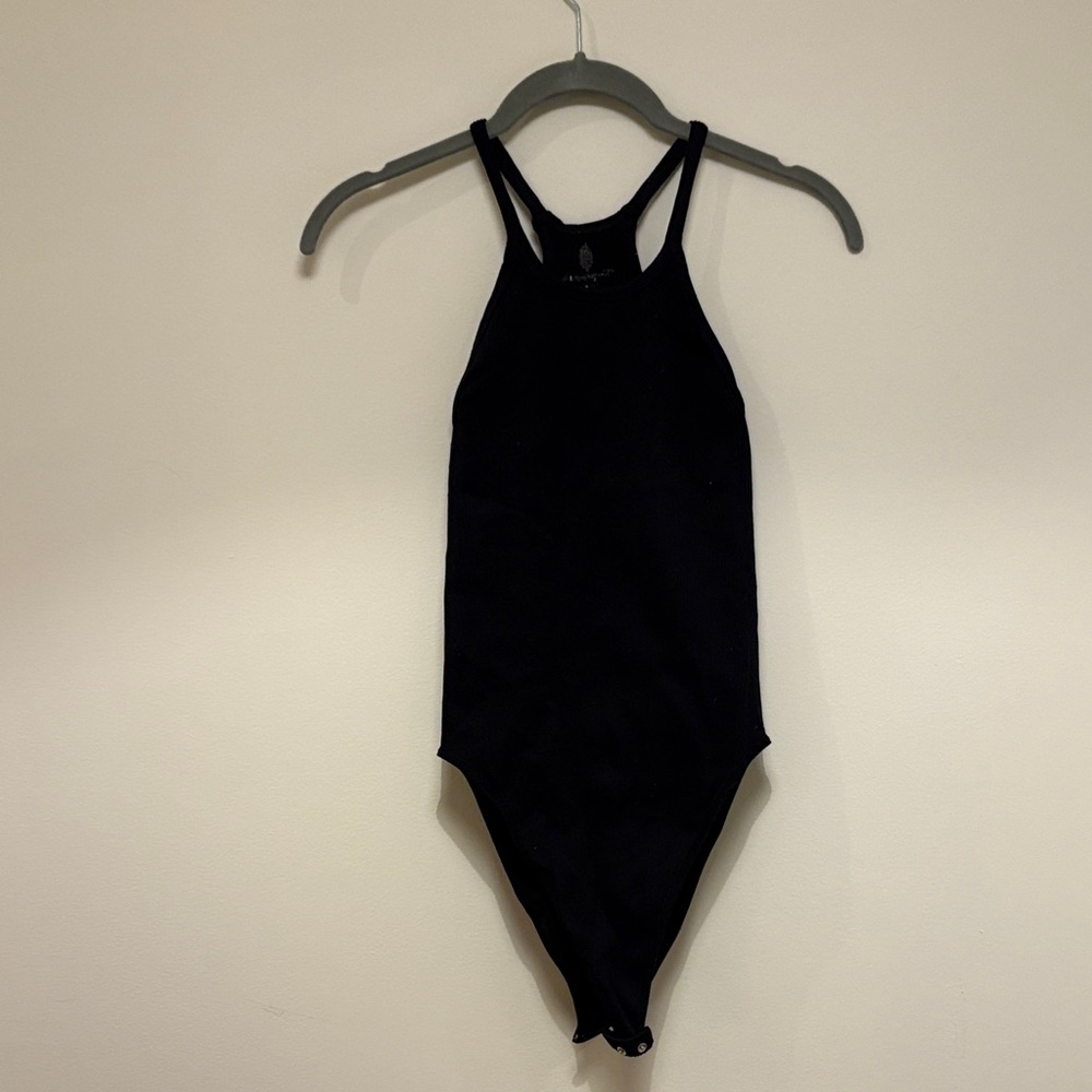 FP Movement by Free People Black Bodysuit